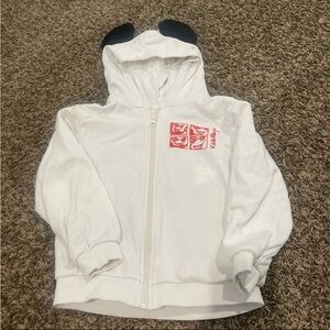 H&M Keith Haring Mickey Mouse full zip hoodie kids size 5/6